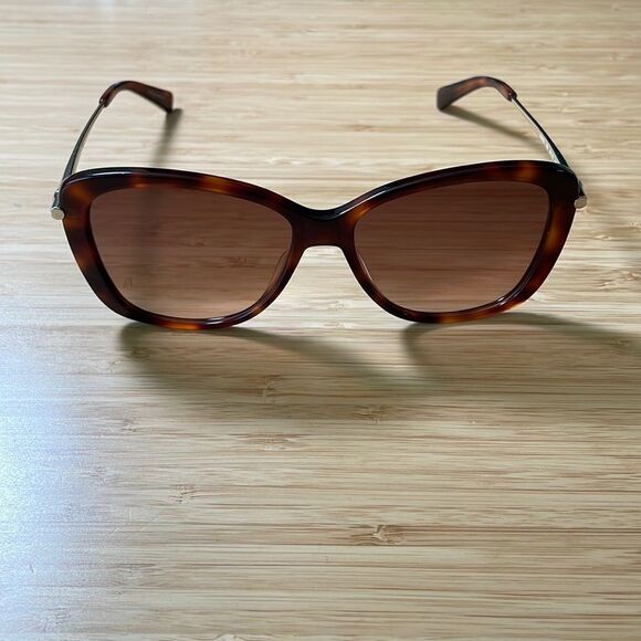 Longchamp 56mm Gradient Lens Butterfly Blonde Havana Sunglasses LO616S(MSRP$175)
